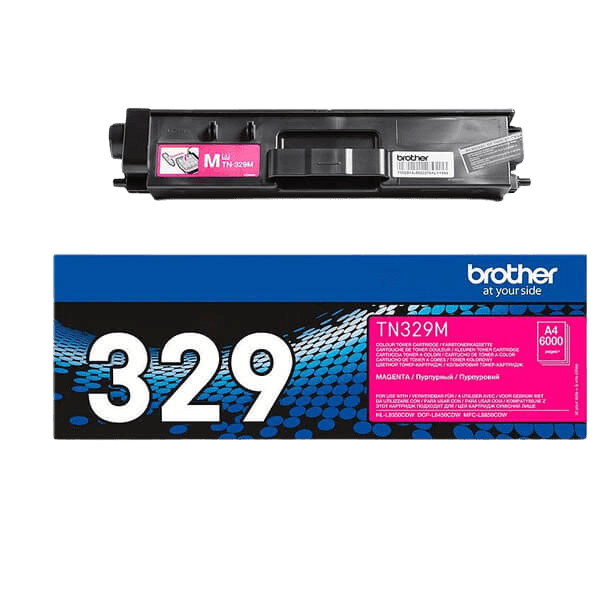Brother TN329M magenta XXL toner - 6000 sidor - Original