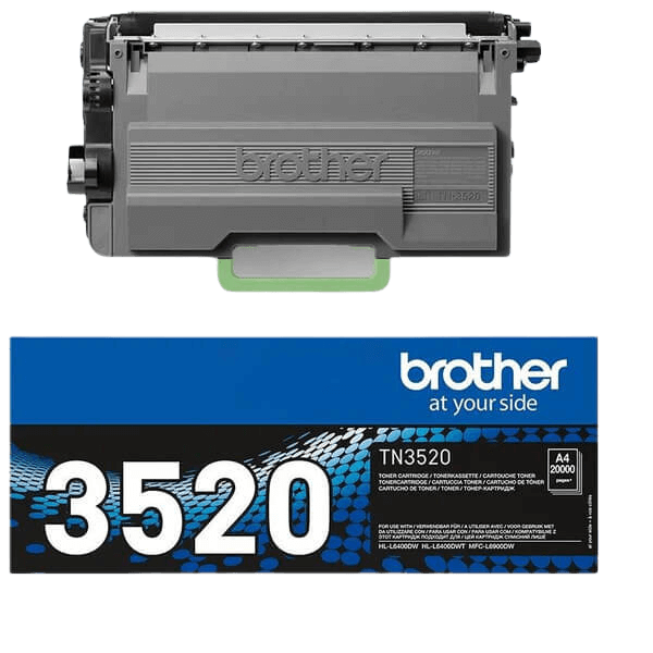 Brother TN3520 svart XXXL toner - 20000 sidor - Original