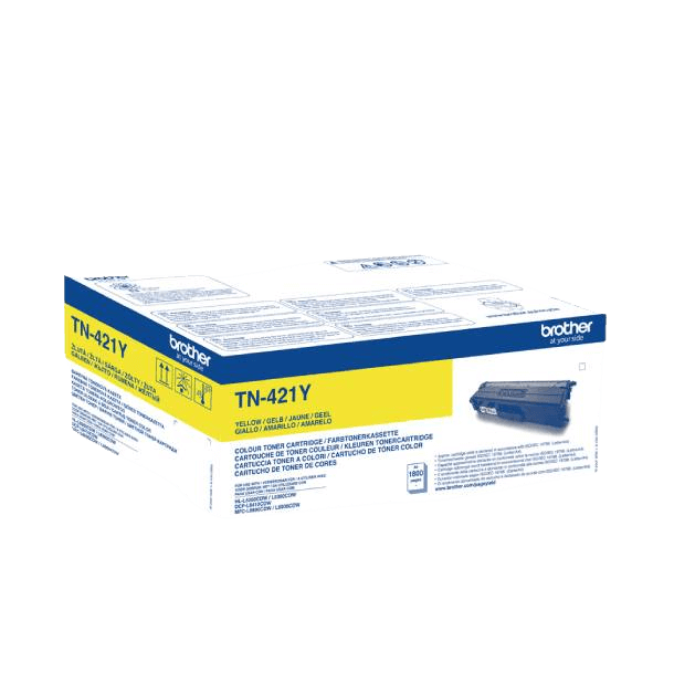 Brother TN421Y gul toner - 1800 sidor - Original