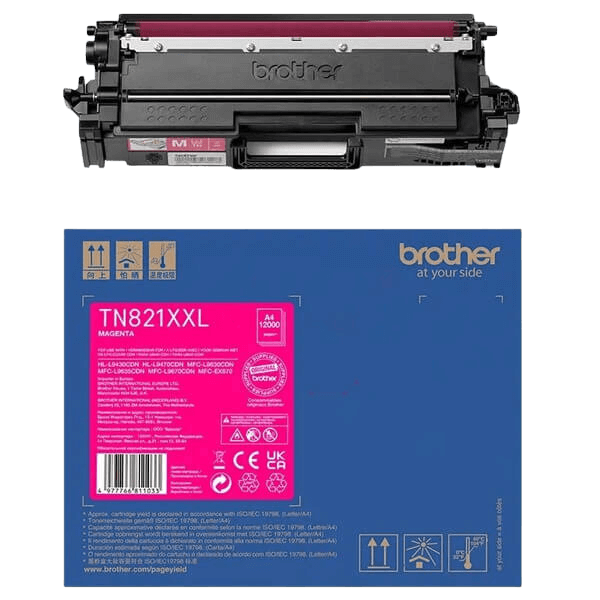 Brother TN821XXLM magenta XXL toner - 12000 sidor - Original