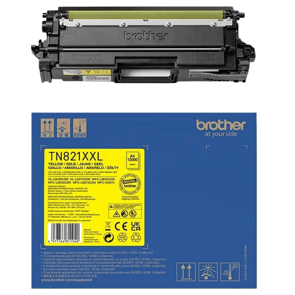 Brother TN821XXLY gul XXL toner - 12000 sidor - Original