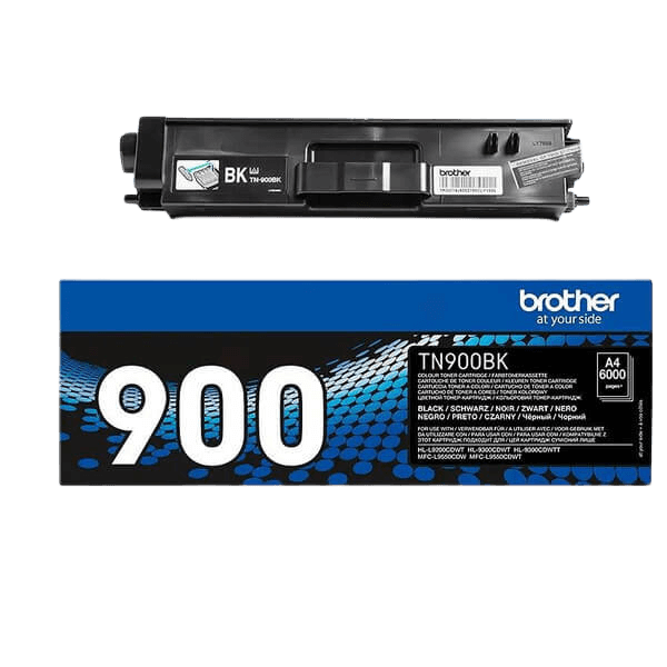 Brother TN900BK svart toner - 6000 sidor - Original