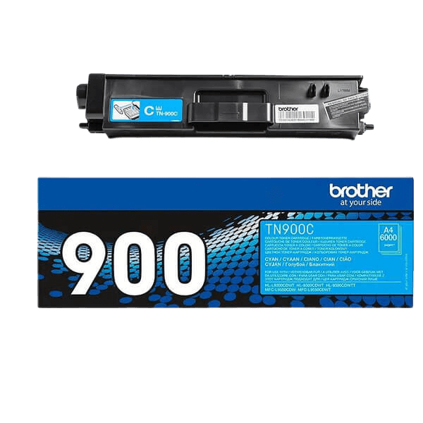 Brother TN900C cyan toner - 6000 sidor - Original