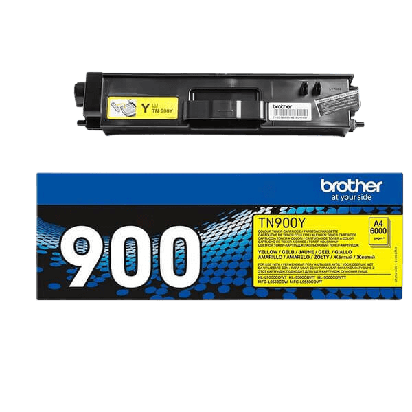 Brother TN900Y gul toner - 6000 sidor - Original