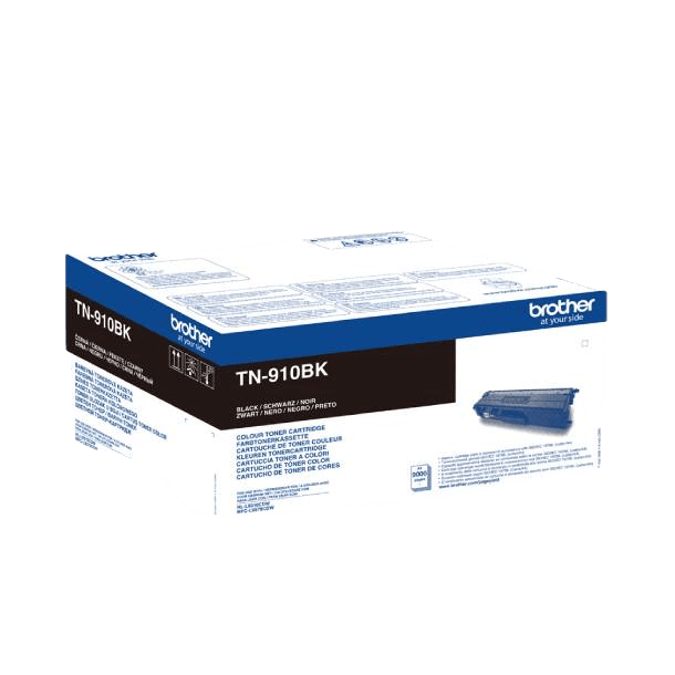 Brother TN910BK svart toner - 9000 sidor - Original
