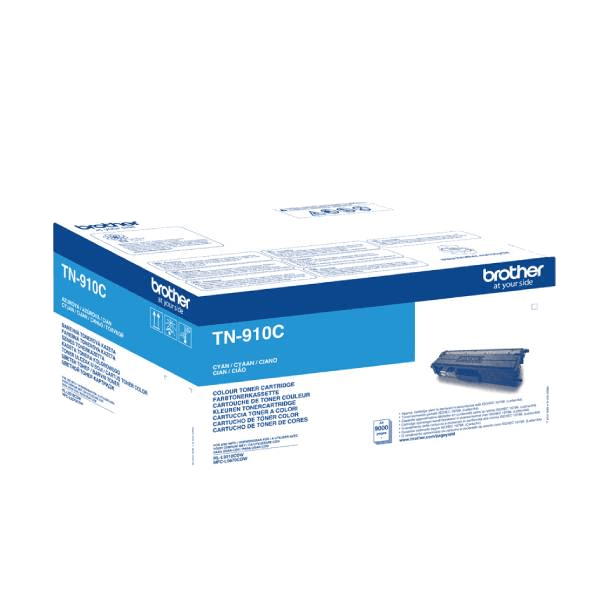 Brother TN910C cyan toner - 9000 sidor - Original