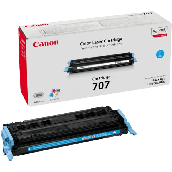 9423A004 Canon 707 cyan toner - 2000 sidor - Original
