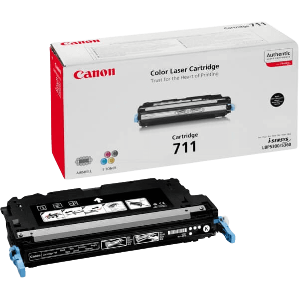 1660B002 Canon 711BK svart toner - 6000 sidor - Original