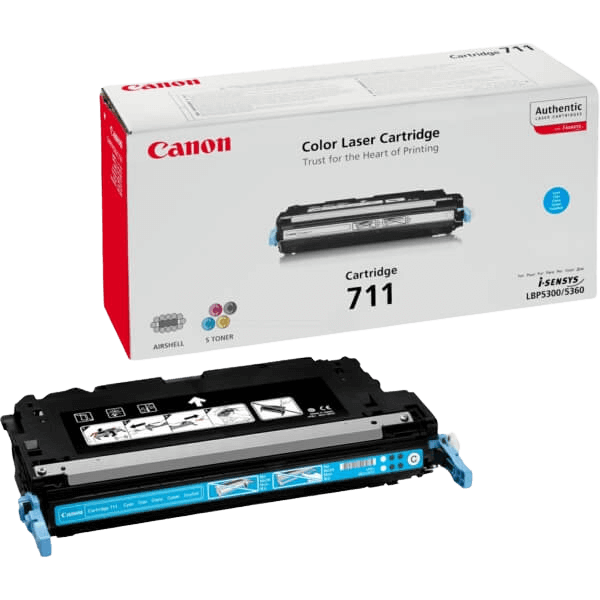 1659B002 Canon 711C cyan toner - 6000 sidor - Original