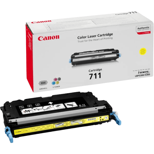1657B002 Canon 711Y gul toner - 6000 sidor - Original