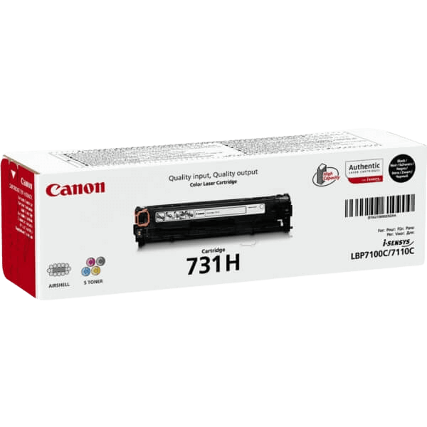 6273B002 Canon 731H svart XL toner - 2400 sidor - Original