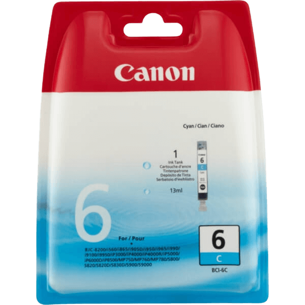 4706A002 Canon BCI-6C cyan Skrivarpatron - 13 ml. - Original