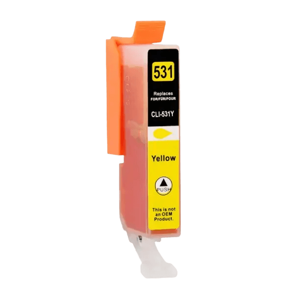 6121C001 Canon CLI-531Y gul Skrivarpatron - 12 ml. - Kompatibel
