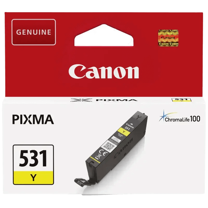 6121C001 Canon CLI-531Y gul Skrivarpatron - 8,2 ml. - Original