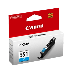 6509B001 Canon CLI-551C cyan Skrivarpatron - 7 ml. - Original
