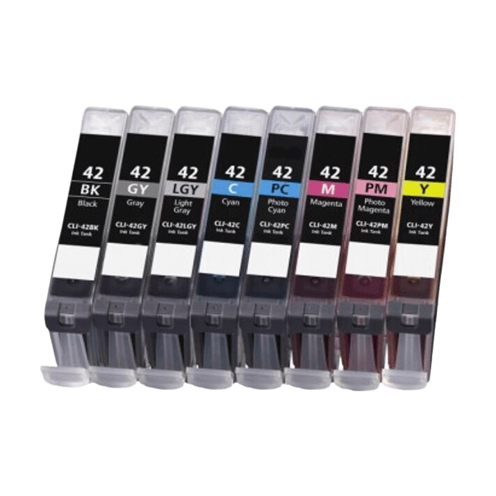 8 st. XL Canon CLI42 Skrivarpatron rabattpaket - Kompatibel