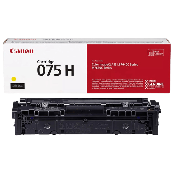 6366C002 Canon CRG 075HY gul XL toner - 2500 sidor - Original