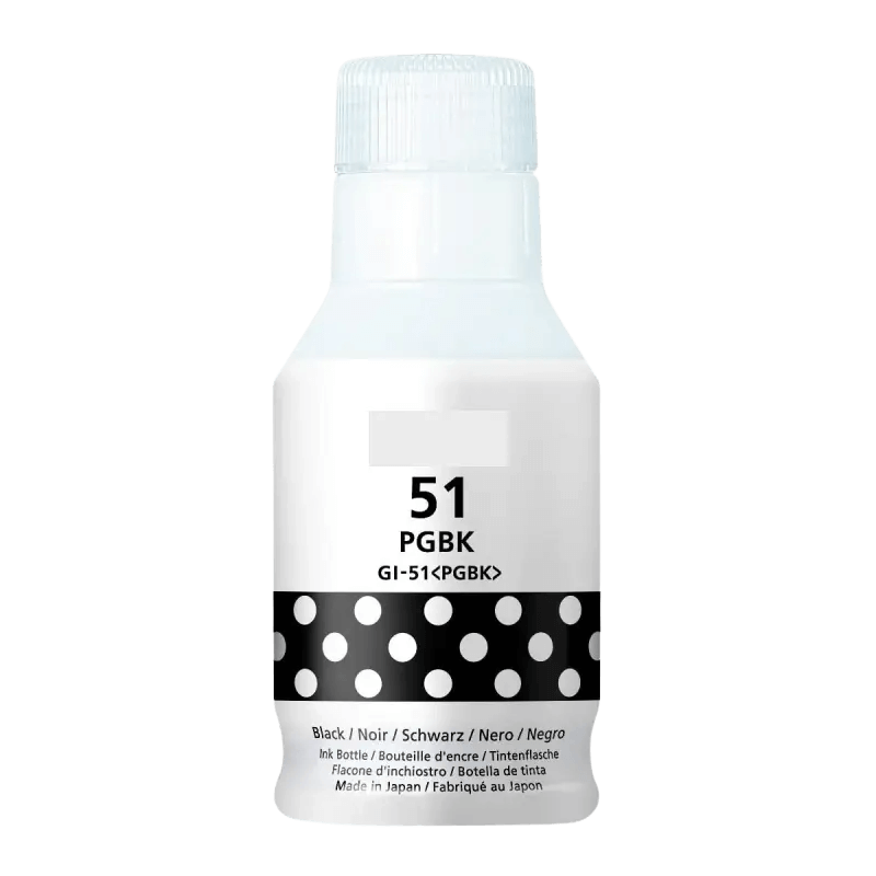 4529C001 Canon GI-51PGBK pigment svart bläck refill - 135 ml. - Kompatibel