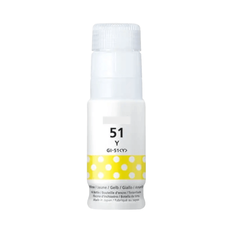 4548C001 Canon GI-51Y gul bläck refill - 70 ml. - Kompatibel