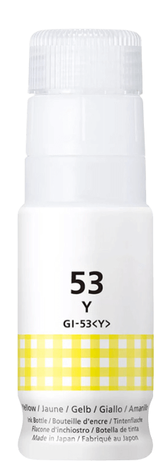 4690C001 Canon GI-53Y gul bläck refill - 60 ml. - Kompatibel
