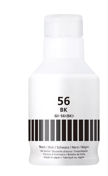 4412C001 Canon GI-56BK svart bläck refill - 135 ml. - Kompatibel