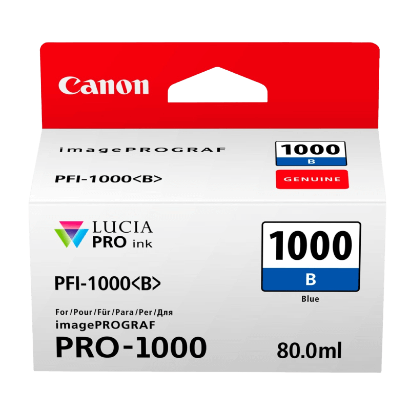0555C001 Canon PFI-1000B blå Skrivarpatron - 80 ml. - Original