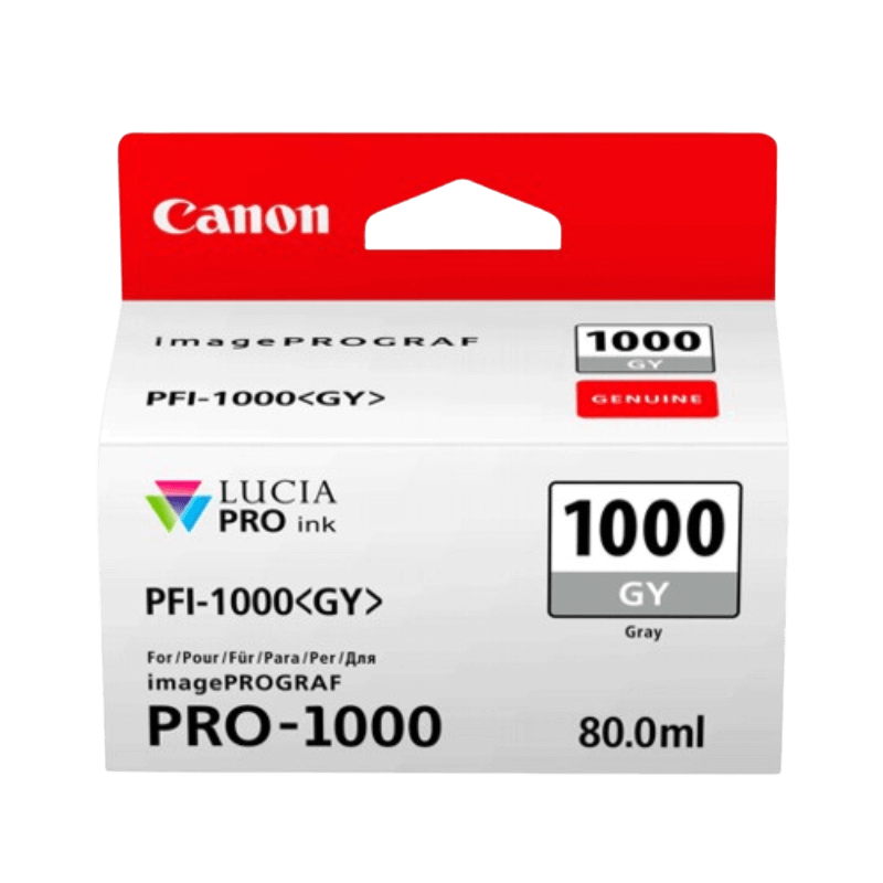 0552C001 Canon PFI-1000GY grå Skrivarpatron - 80 ml. - Original