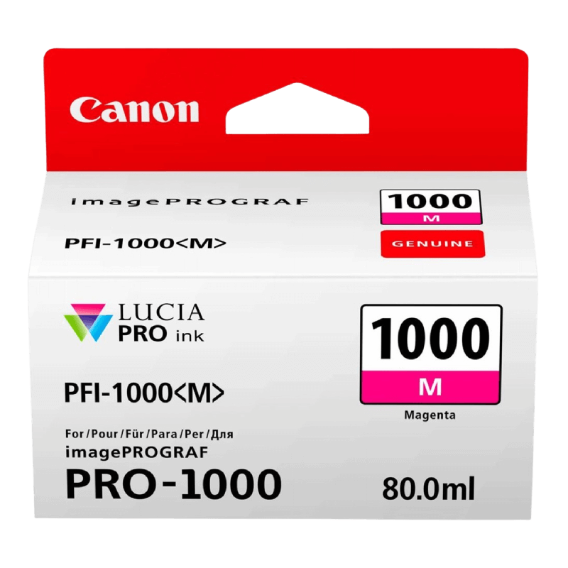 0548C001 Canon PFI-1000M magenta Skrivarpatron - 80 ml. - Original