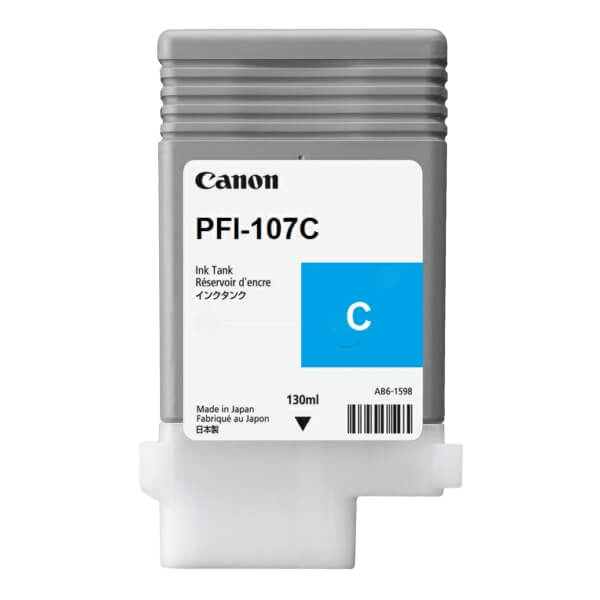 6706B001 Canon PFI-107C cyan Skrivarpatron - 130 ml. - Original