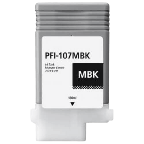 6704B001 Canon PFI-107MBK matt svart Skrivarpatron - 130 ml. - Kompatibel