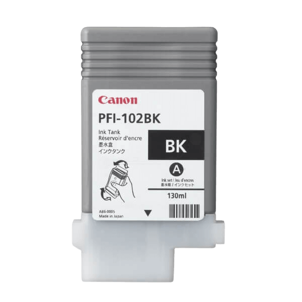 0895B001 Canon PFI102BK svart Skrivarpatron - 130 ml. - Original