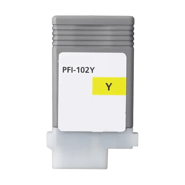 0898B001 Canon PFI102Y gul Skrivarpatron - 130 ml. - Kompatibel