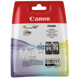 2970B010 Canon PG-510-CL-511 CMYK Skrivarpatron - 9 & 9 ml. - Original
