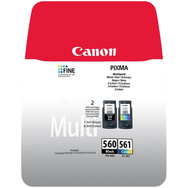 3713C006 Canon PG-560 / CL-561 CMYK Skrivarpatron - 7,5 + 8 ml. - Original