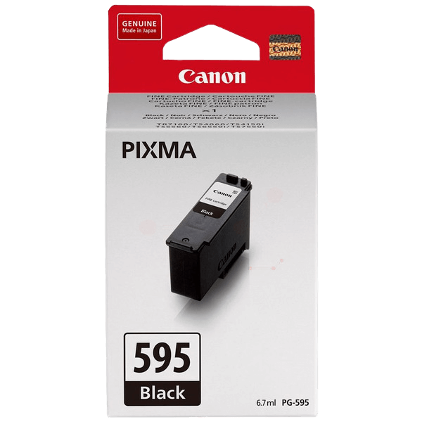 7171C001 Canon PG-595 svart Skrivarpatron - 6,7 ml. - Original