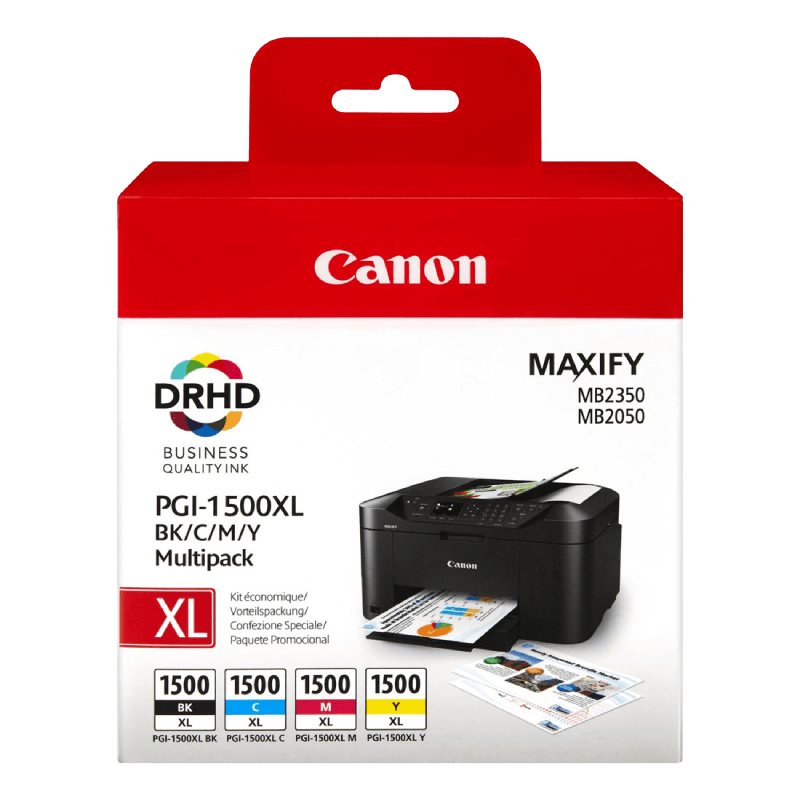 9182B004 Canon PGI-1500XL CMYK Skrivarpatron - Original