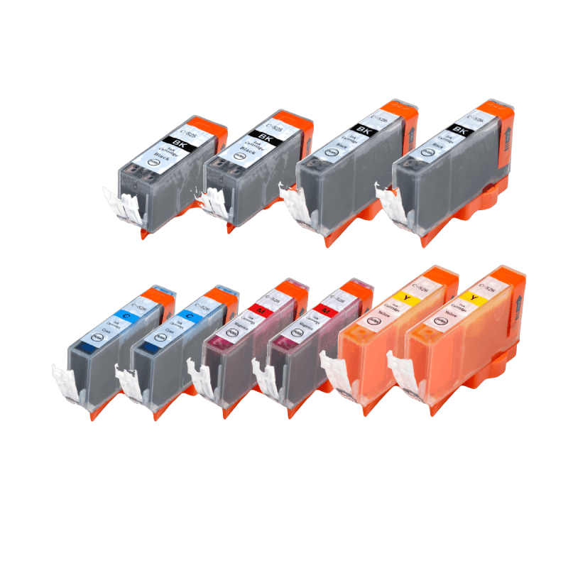 10 st. Canon PGI-525PG Skrivarpatron rabattpaket - Kompatibel