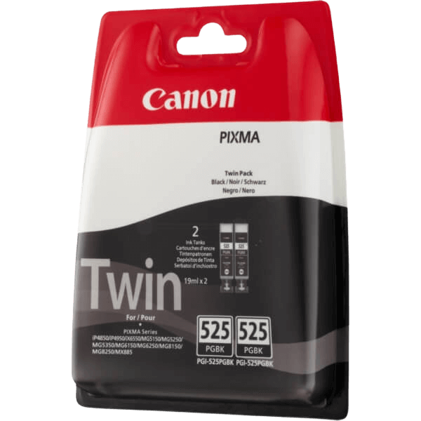 4529B010 Canon PGI-525PGBKTP pigment svart twin pack Skrivarpatron - 2 x 19 ml. - Original