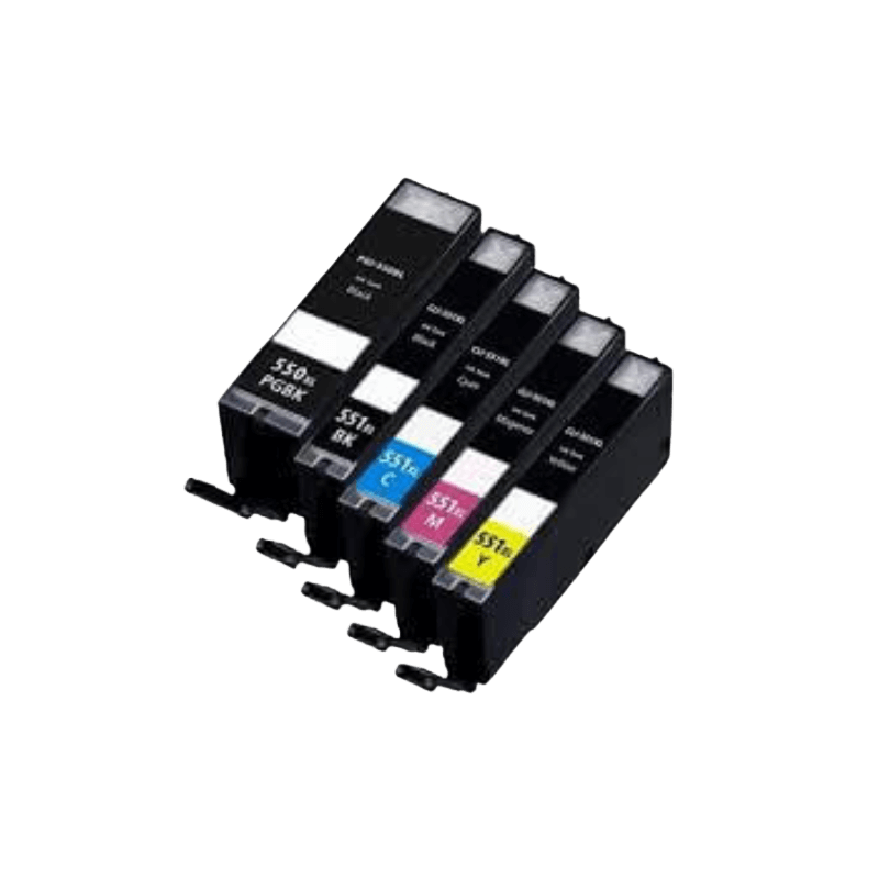5 st. Canon PGI-550XL Skrivarpatron rabattpaket - Kompatibel