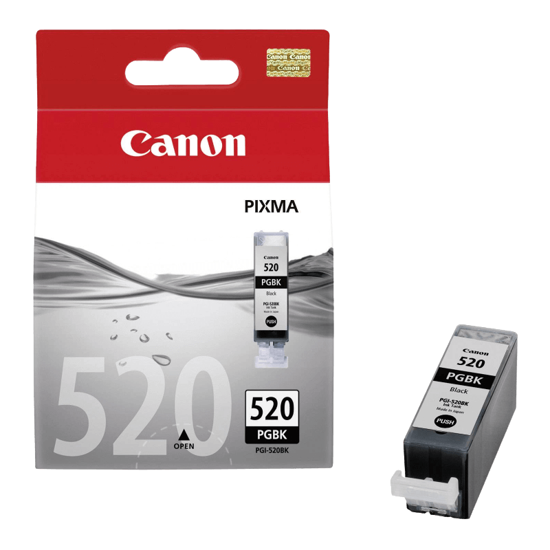 2932B001 Canon PGI520BK pigment svart Skrivarpatron - 19 ml. - Original