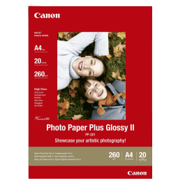 Canon PP-201 glansigt fotopapper Plus II A4, 20 ark (2311B019)