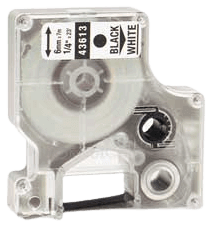 43613 Dymo S0720780 Svart text / Vit tejp 6 mm x 7 m - Kompatibel