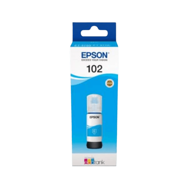 C13T03R240 Epson 102 cyan bläck refill - 70 ml. - Original
