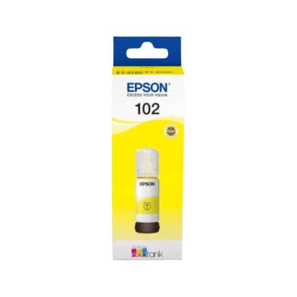 C13T03R440 Epson 102 gul bläck refill - 70 ml. - Original