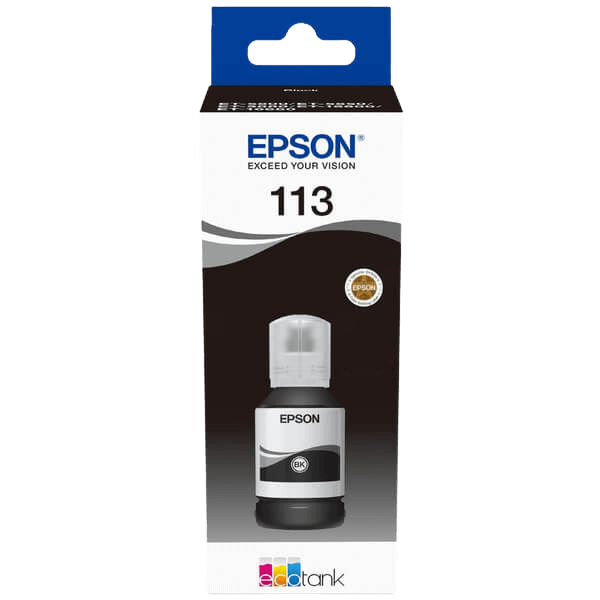 C13T06B140 Epson 113 svart bläck refill - 127 ml. - Original