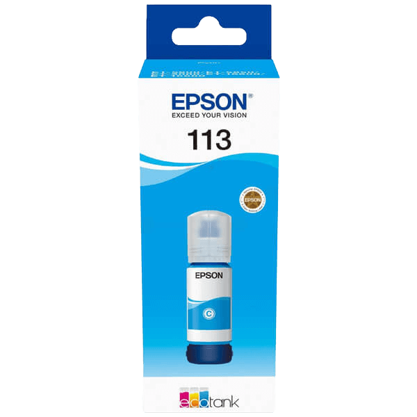 C13T06B240 Epson 113 cyan bläck refill - 70 ml. - Original