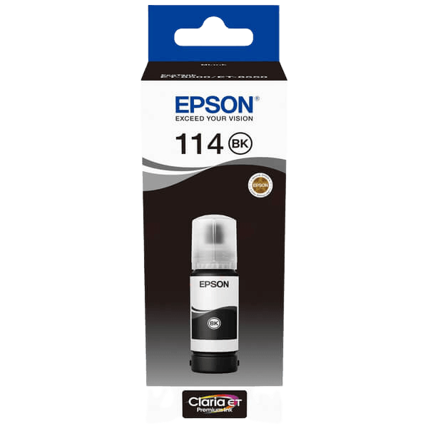 C13T07A140 Epson 114 svart bläck refill - 70 ml. - Original