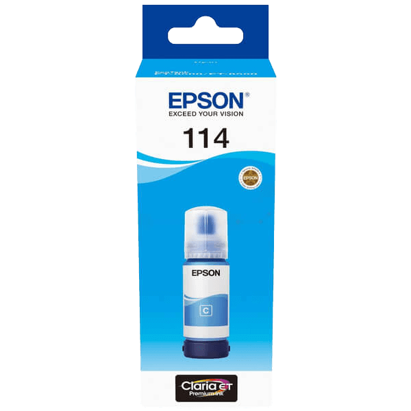 C13T07B240 Epson 114 cyan bläck refill - 70 ml. - Original