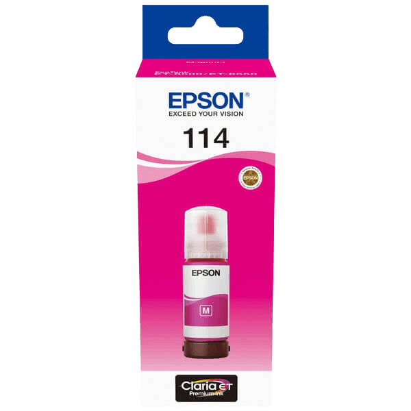 C13T07B340 Epson 114 magenta bläck refill - 70 ml. - Original