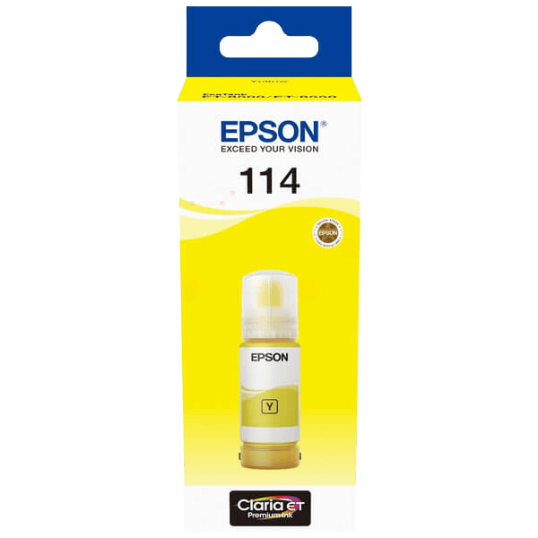 C13T07B440 Epson 114 gul bläck refill - 70 ml. - Original
